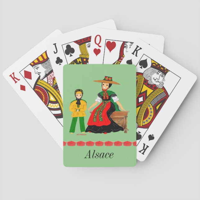 Alsace, Munster, France Casinokort (Baksidan)