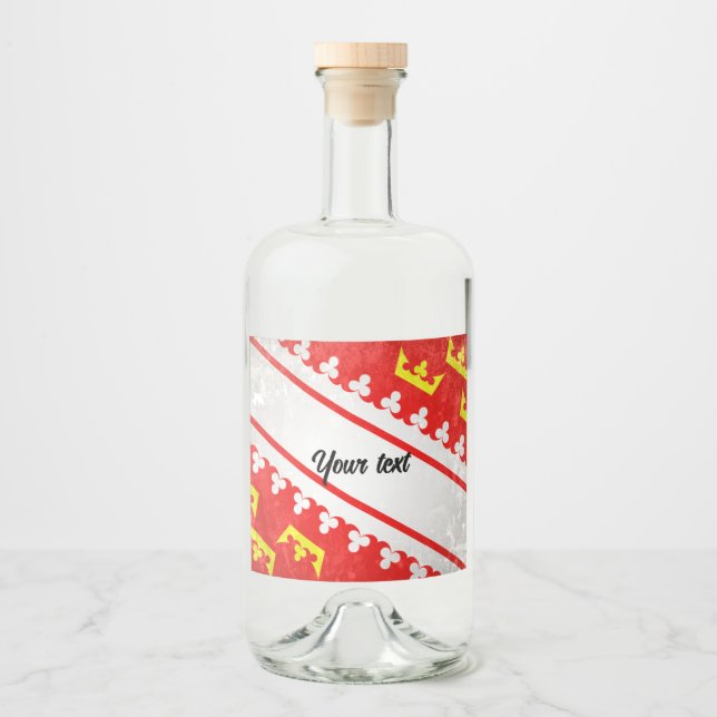 Alsace Spritflaskor Etikett (Framsida)