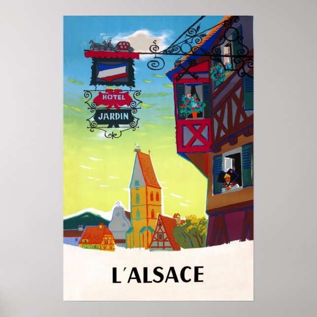 Alsace Travel Poster (Framsidan)