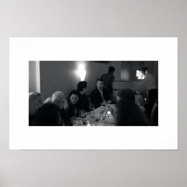 Alsace vin middag poster (Framsidan)