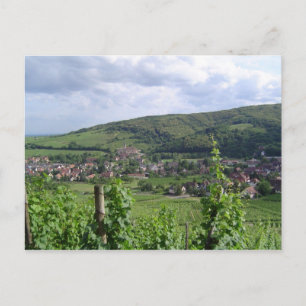 Alsace vingårdar vykort