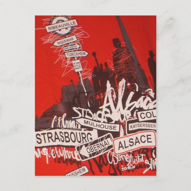 Alsace - vykort (Framsida)