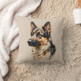 Alsatian tysk schäferhund konstkudde kudde