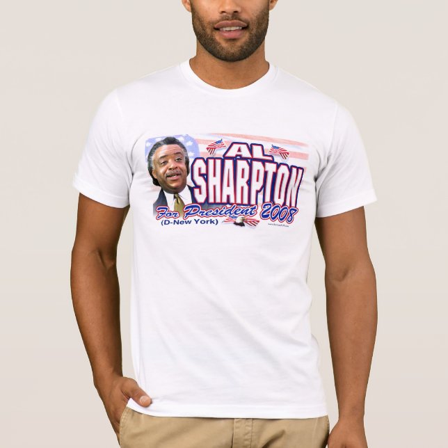 AlSharpton 08 skjorta T Shirt (Framsida)