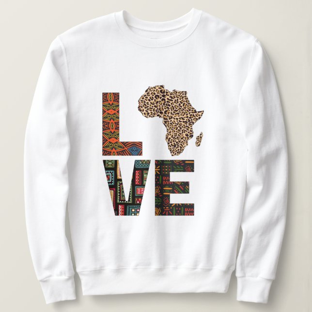 Älska Afrika  T Shirt (Design framsida)