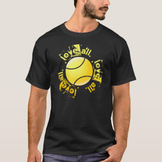 Älska all tennis tee shirt