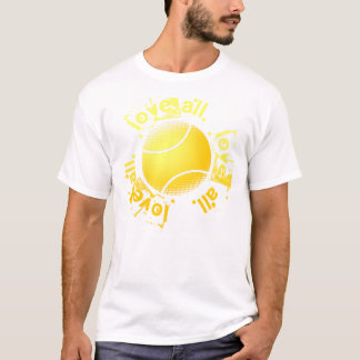 Älska all tennis tee shirt