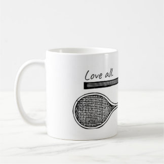 "Älska all" tennismugg Kaffemugg