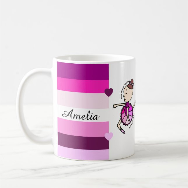 Älska alla dina nyanser så att de inte bleknar  kaffemugg (Vänster)