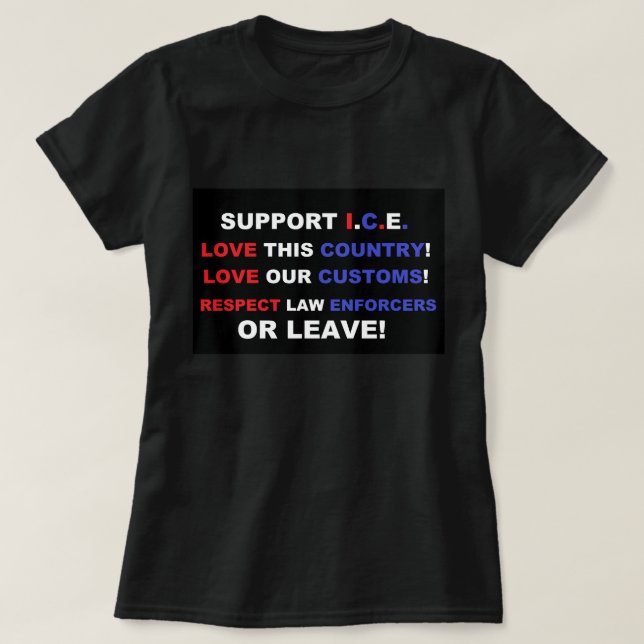 Älska Amerika T-Shirt (Design framsida)