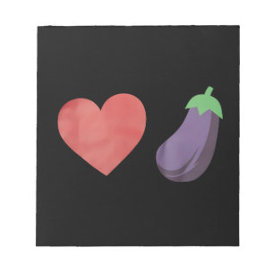 Älska Aubergine Rolig Gay HBTQ Stolthet Anteckningsblock