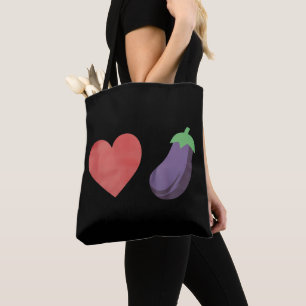 Älska Aubergine Rolig Gay HBTQ Stolthet Tygkasse