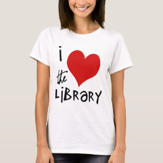Älska bibliotek t-shirt