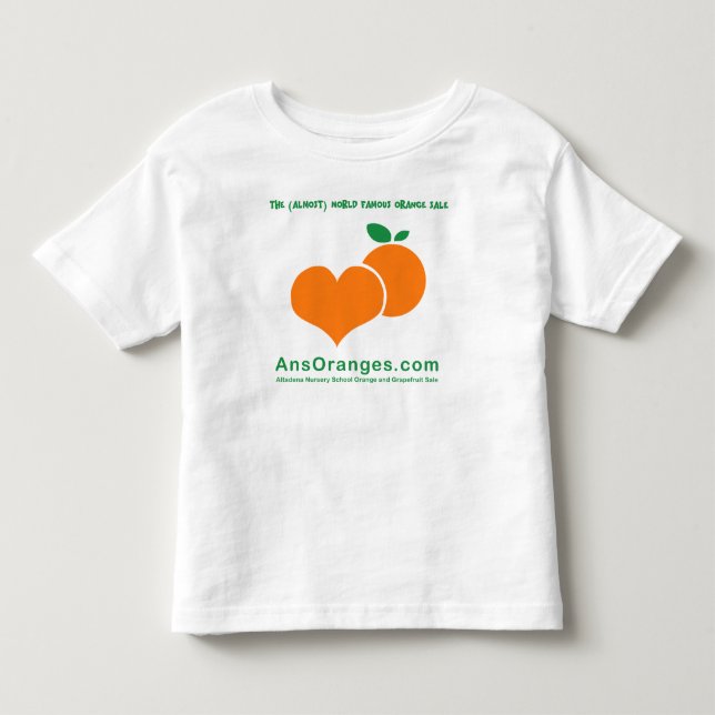 Älska de orangar! Raglan T Shirt (Framsida)