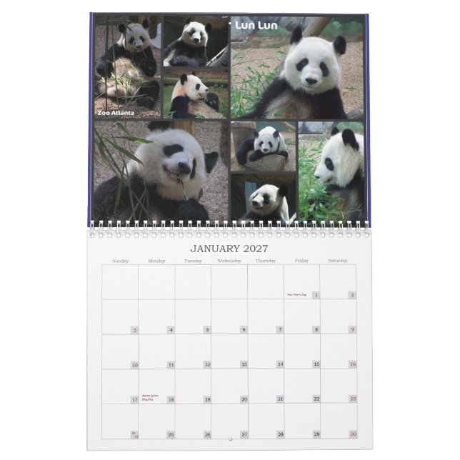 Älska de Pandas! 2011 Kalender (Jan 2027)