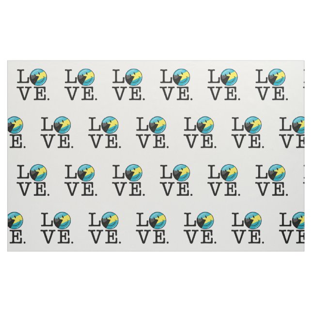 Älska den Bahamas öpridet Tyg (Fat Quarter)