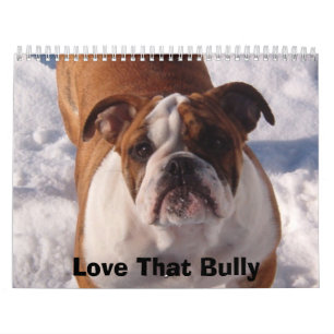 Älska den bulldogg Calander Kalender