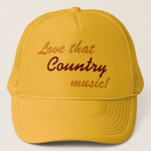 Älska den countrymusik - baseballmössatruckerkeps