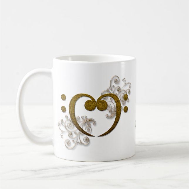 Älska den dess bas - all omkring basen kaffemugg (Vänster)