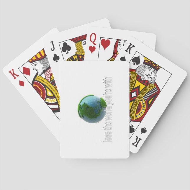 Älska den värld du är i  casinokort (Baksidan)