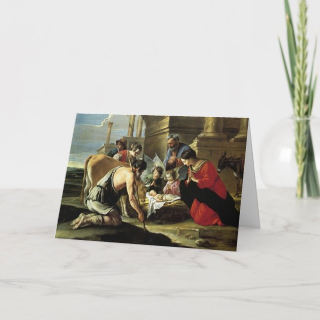 Älska det 17th århundradet för shepherds helgkort (Framsida)