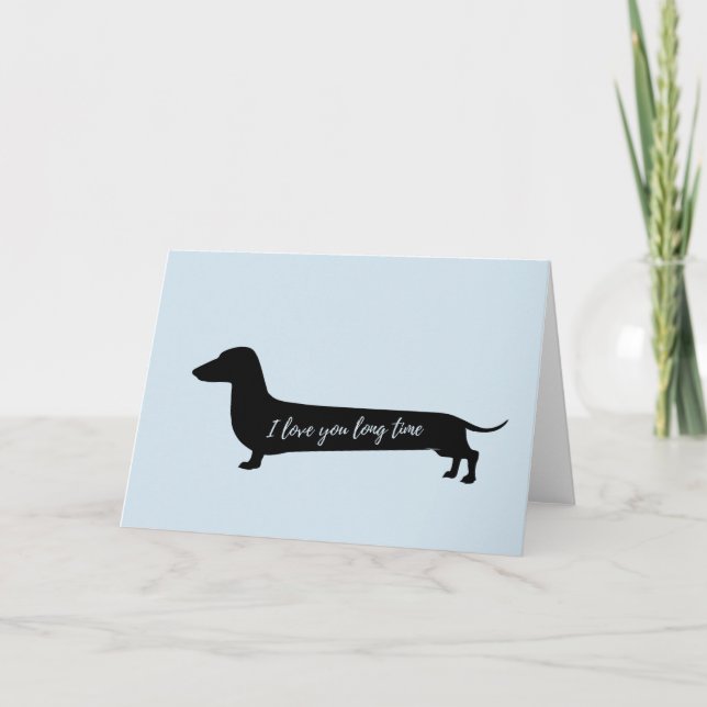 Älska dig kortet för lång tiddachsvalentines helgkort (Framsida)