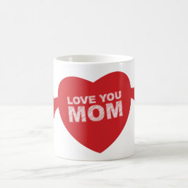 Älska dig mammahjärta kaffemugg
