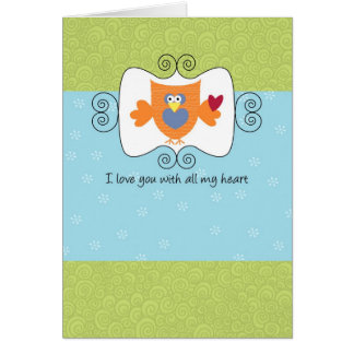 Älska dig med all min hjärta hälsningskort