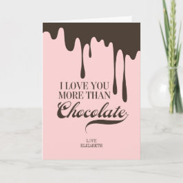 Älska dig mer än kort för chokladvalentinkärlek