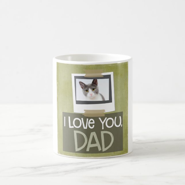 Älska dig, mugg för foto för katt för (Center)