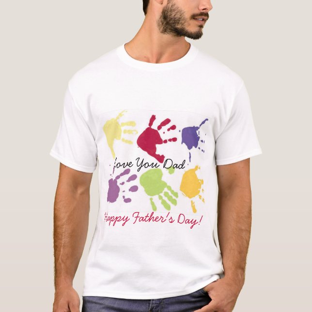 Älska dig pappalyckligfars dag! T-tröja T Shirt (Framsida)