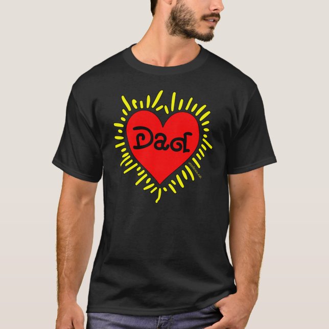 Älska dig pappamörkt-skjortan t-shirt (Framsida)