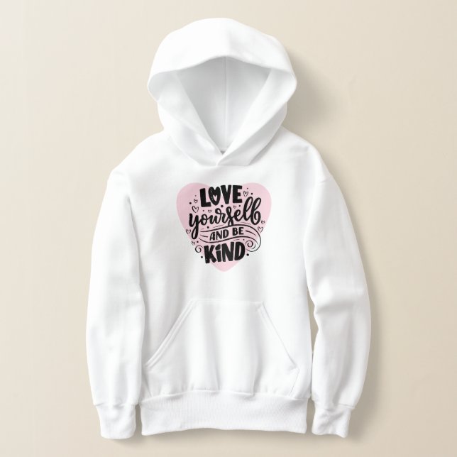Älska dig själv och vara snäll t shirt (Laydown)
