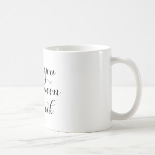 Älska dig till månen kaffemugg