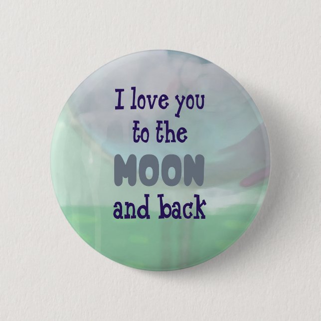 Älska dig till månen och dra tillbaka knapp (Framsida)