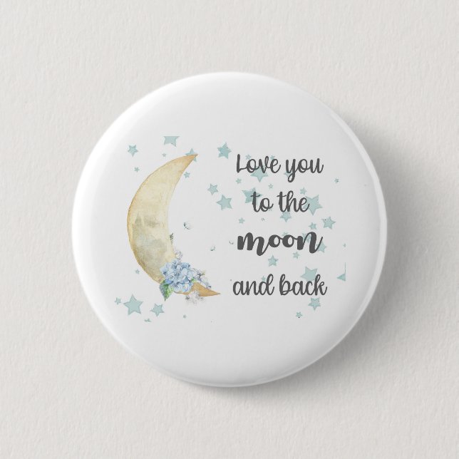 älska dig till månen och dra tillbaka knapp (Framsida)
