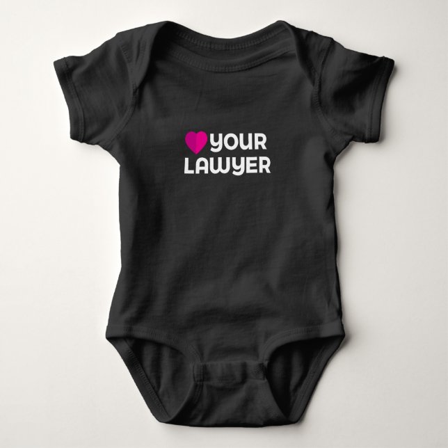 Älska din advokatbabyBodysuit Tee Shirt (Framsida)