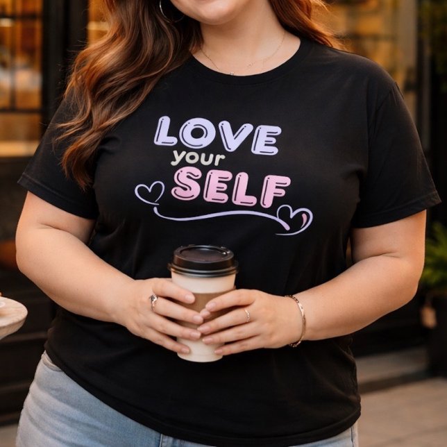 Älska Din Egen Hjärtlinje T-shirt (Skapare uppladdad)
