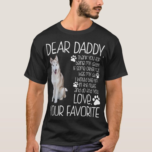 Älska din favorit- Husky hundTshirt T Shirt (Framsida)