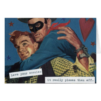 Älska dina fiender hälsningskort