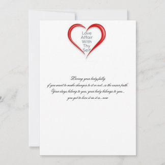 Älska ditt förkroppsligar nu tack kort