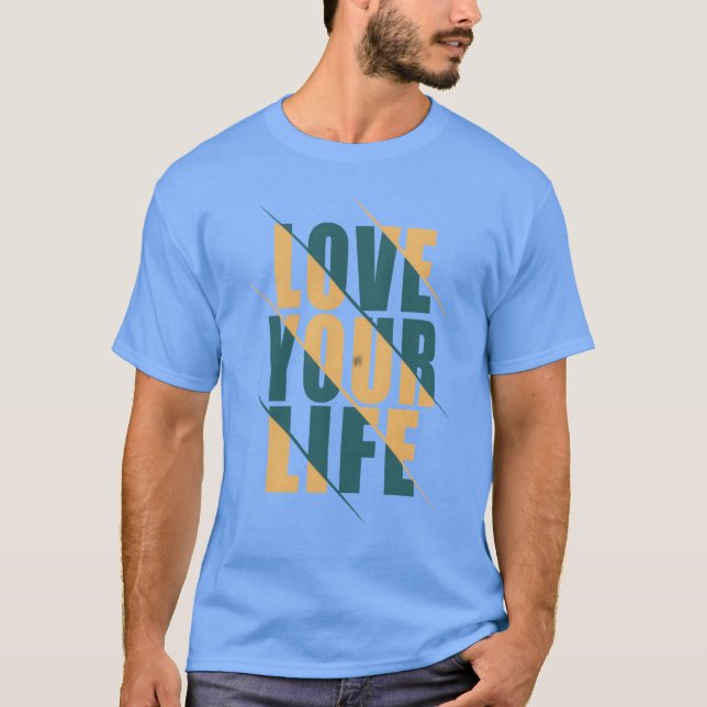 ÄLSKA DITT LIV vänner T Shirt (Framsida)