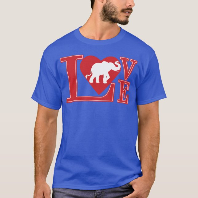 ÄLSKA ELEfanter familj T Shirt (Framsida)