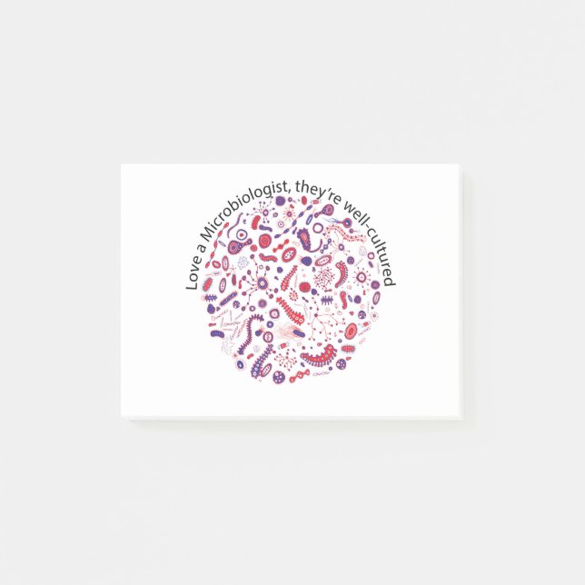 Älska en Microbiologist Post-it Block (Framsida)