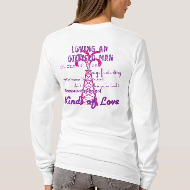 Älska en Oilfieldman T-shirt (Baksida)