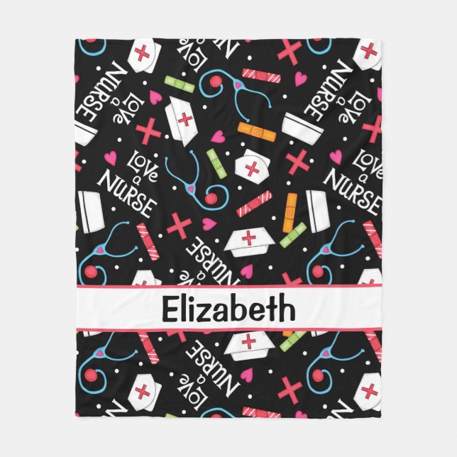 Älska en personlig för namn för fleecefilt (Framsidan)