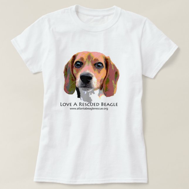 ÄLSKA EN RÄDDAD BEAGLE TRÖJA (Design framsida)