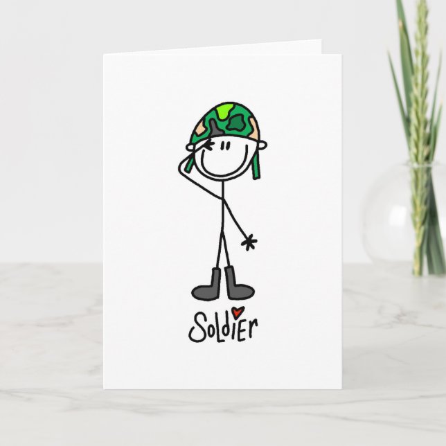 Älska en soldat kort (Framsida)