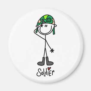 Älska en soldat magnet