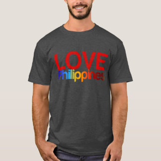 Älska Filippinerna retro T Shirt